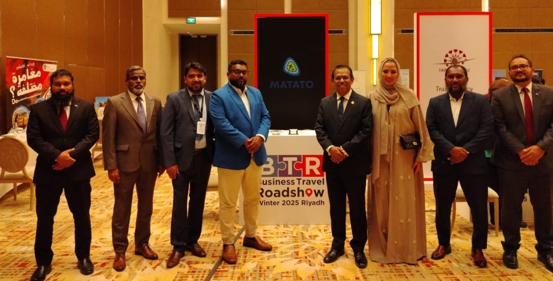 Ambassador Sareer visits the Maldives Stall at Business Travel Roadshow Winter 2025-Riyadh